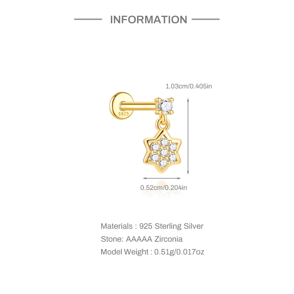 ASTORIA ✧ Piercing ARGENTO 925/Gold 18k l