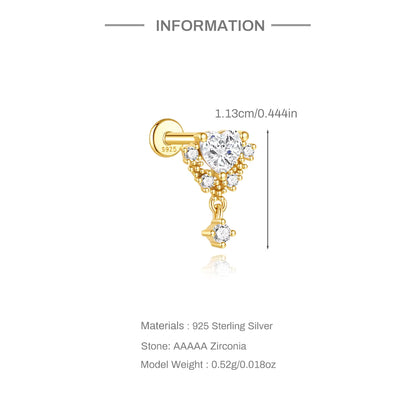 AMORA ✧ Piercing ARGENTO 925/Gold 18k