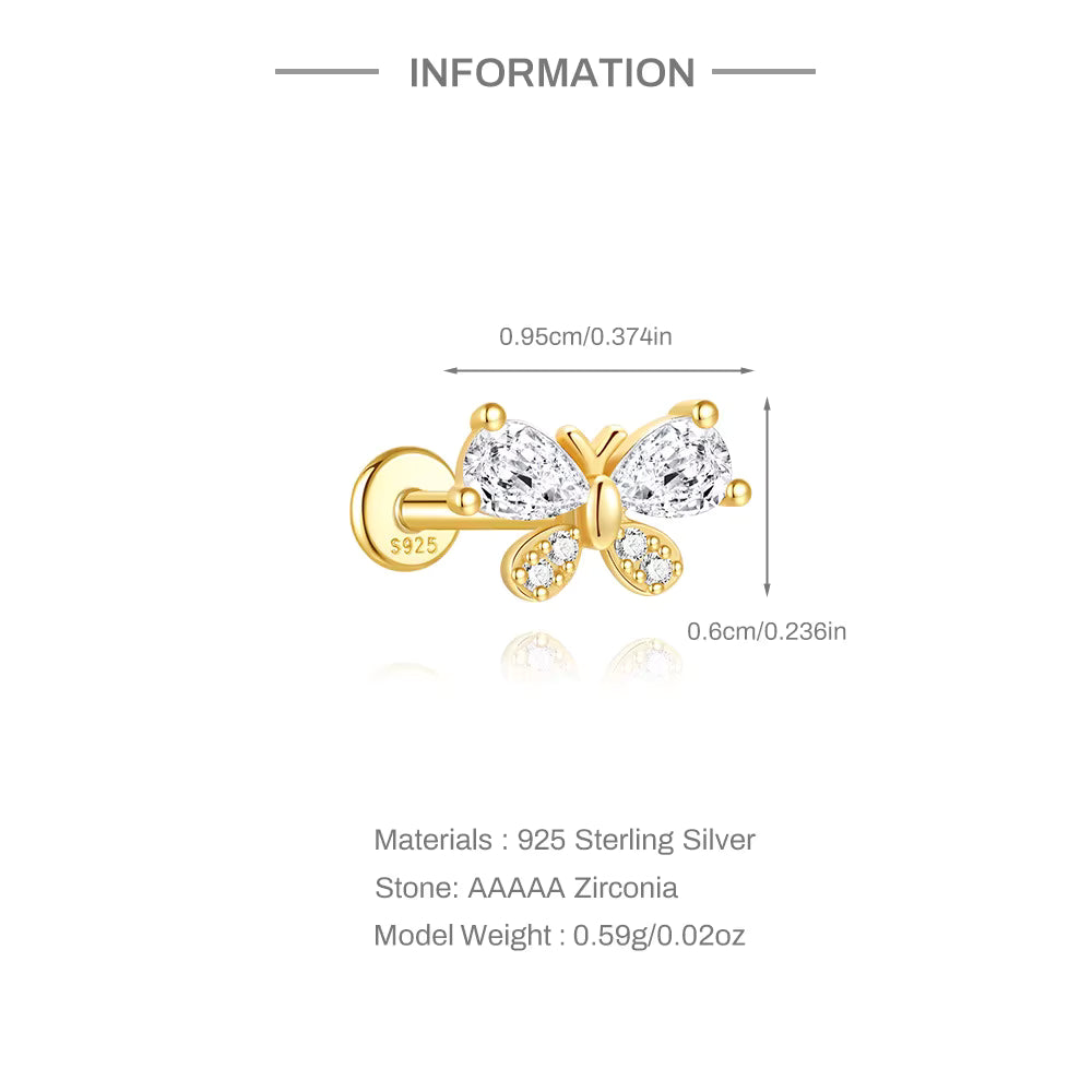 MARIPOSA ✧ Piercing ARGENTO 925/Gold 18k