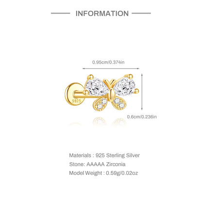 MARIPOSA ✧ Piercing ARGENTO 925/Gold 18k