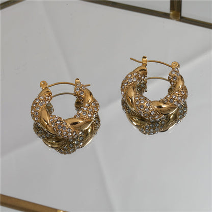 TORCHON HOOPS ❥ Orecchini