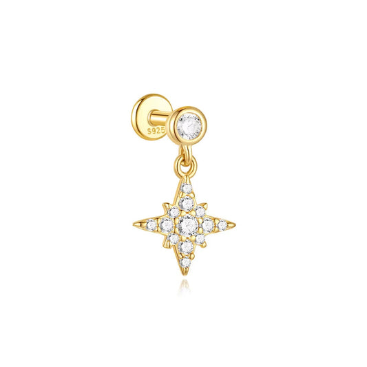 STAR DROP ✧ Piercing ARGENTO 925/Gold