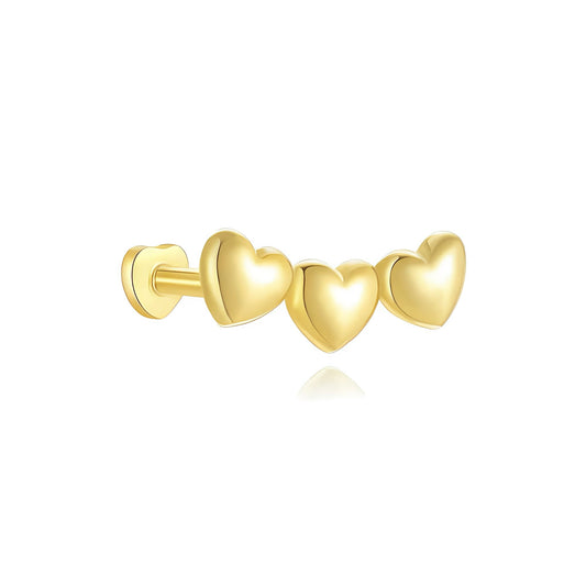 HEART ARC ✧ Piercing ARGENTO 925/Gold