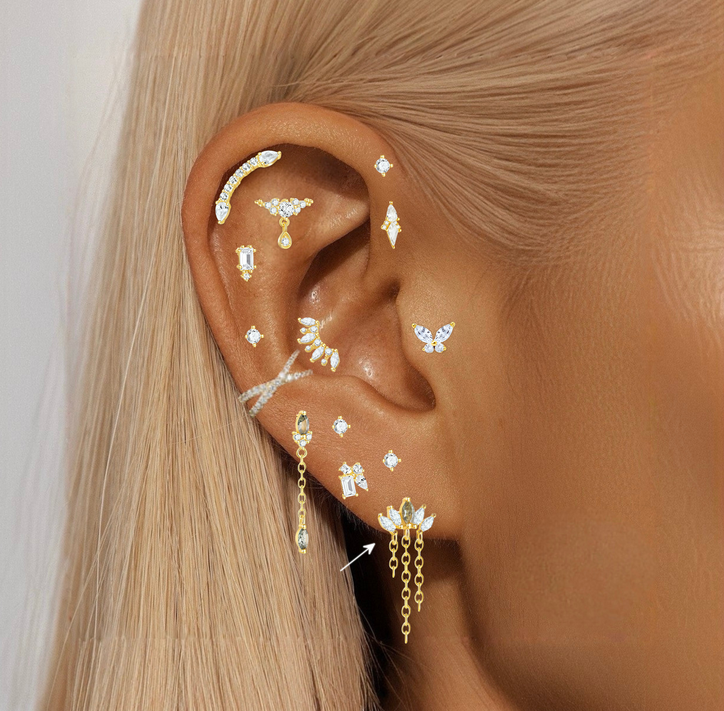 GARDEN DROP ✧ Piercing ARGENTO 925/Gold