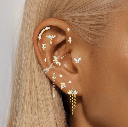 CELINE ✧ Piercing ARGENTO 925/Gold 18k