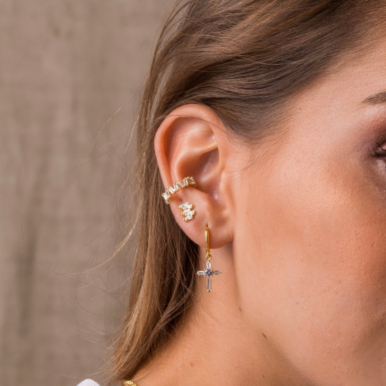 CHAOTIC SHINE ✧ Ear Cuff ARGENTO 925/Gold