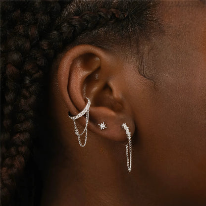 CLAIRE ✧ Ear Cuff ARGENTO 925