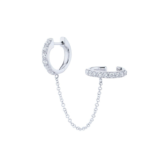 CRYSTAL LINK ✧ Ear Cuff ARGENTO 925 - BELLAETEREA