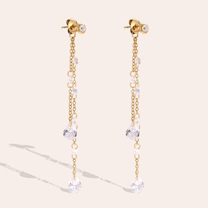 KENDAYA CRSYTAL ❥ Orecchini Gold - BELLAETEREA