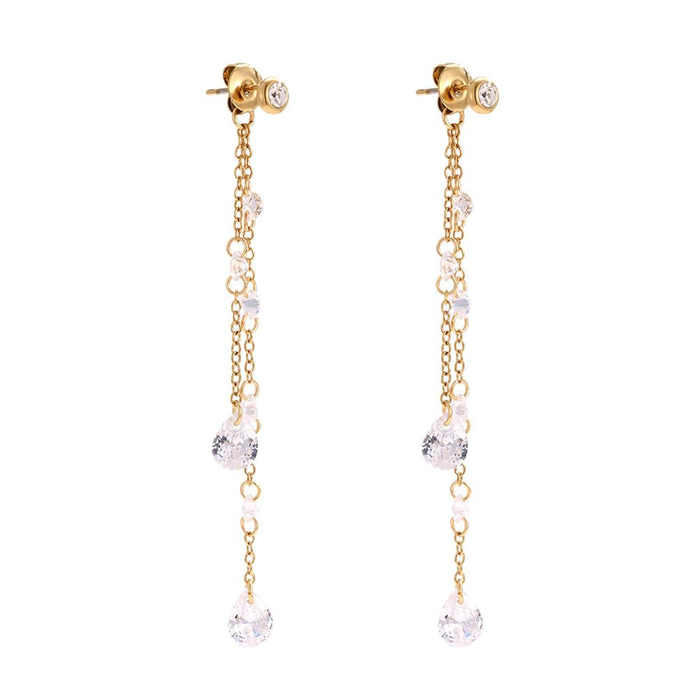 KENDAYA CRSYTAL ❥ Orecchini Gold - BELLAETEREA