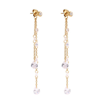 KENDAYA CRSYTAL ❥ Orecchini Gold - BELLAETEREA