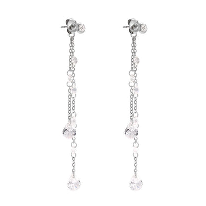 KENDAYA CRSYTAL ❥ Orecchini Silver - BELLAETEREA