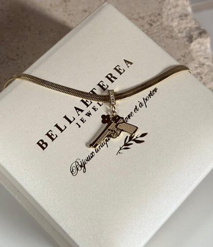 SELF DEFENSE ❥ Gold Bracelet - BELLAETEREA