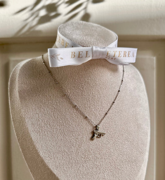 SELF DEFENSE ❥ Silver Necklace - BELLAETEREA