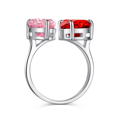 COEUR GLACÉ ✧ Anello ARGENTO 925/Rosso