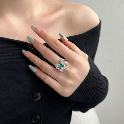 VERALYS ✧ 925 SILVER/Green Ring