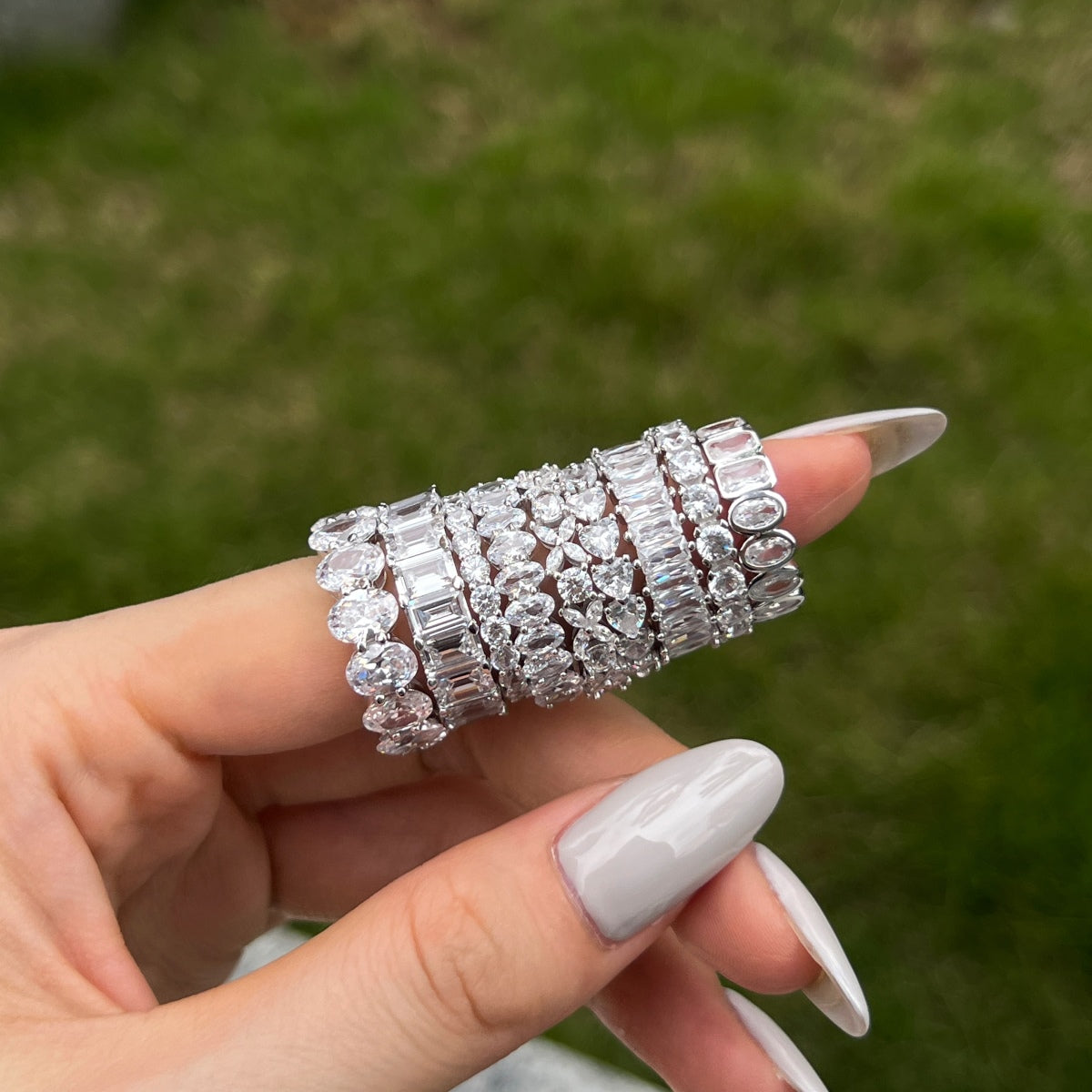 DIAMOND BAND ✧ Anello ARGENTO 925 - BELLAETEREA