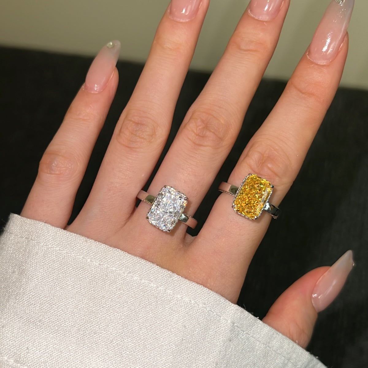 TRESOR ✧ Anello ARGENTO 925/Bianco - BELLAETEREA