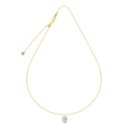 CRYSTAL DROP ✧ Collana ARGENTO 925/Gold 14k