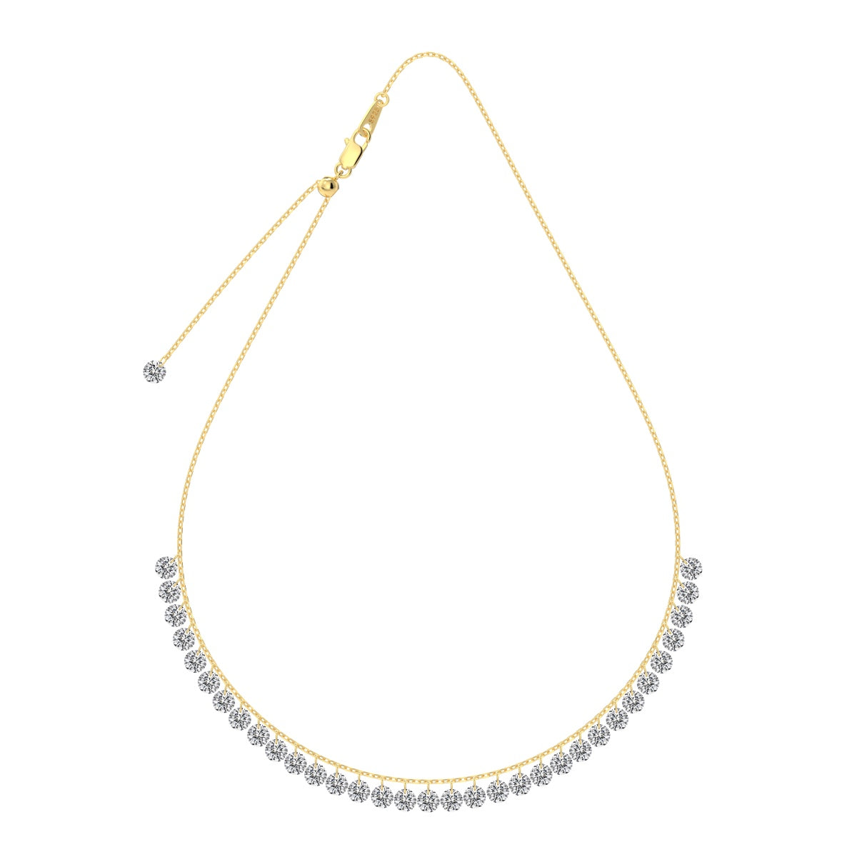 CRYSTAL GLOW ✧ Collana ARGENTO 925/Gold 14k