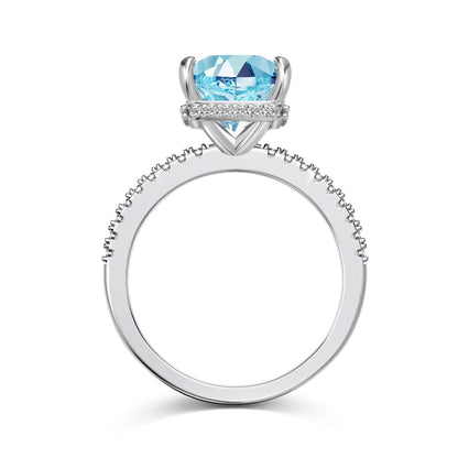 ZAHIRA ✧ Anello ARGENTO 925/Azzurro