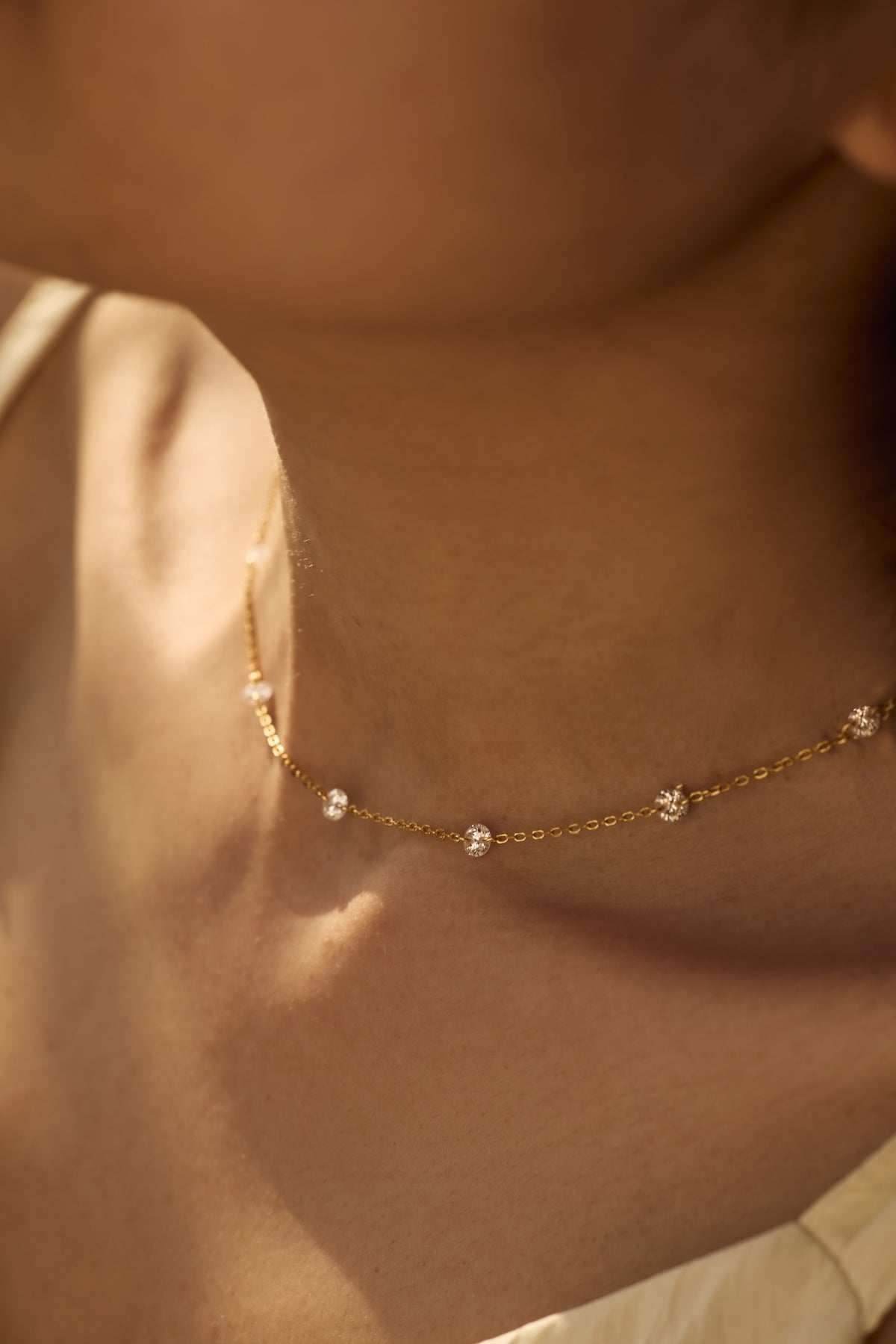 CRYSTAL SHINE ✧ Collana ARGENTO 925/Gold 14k