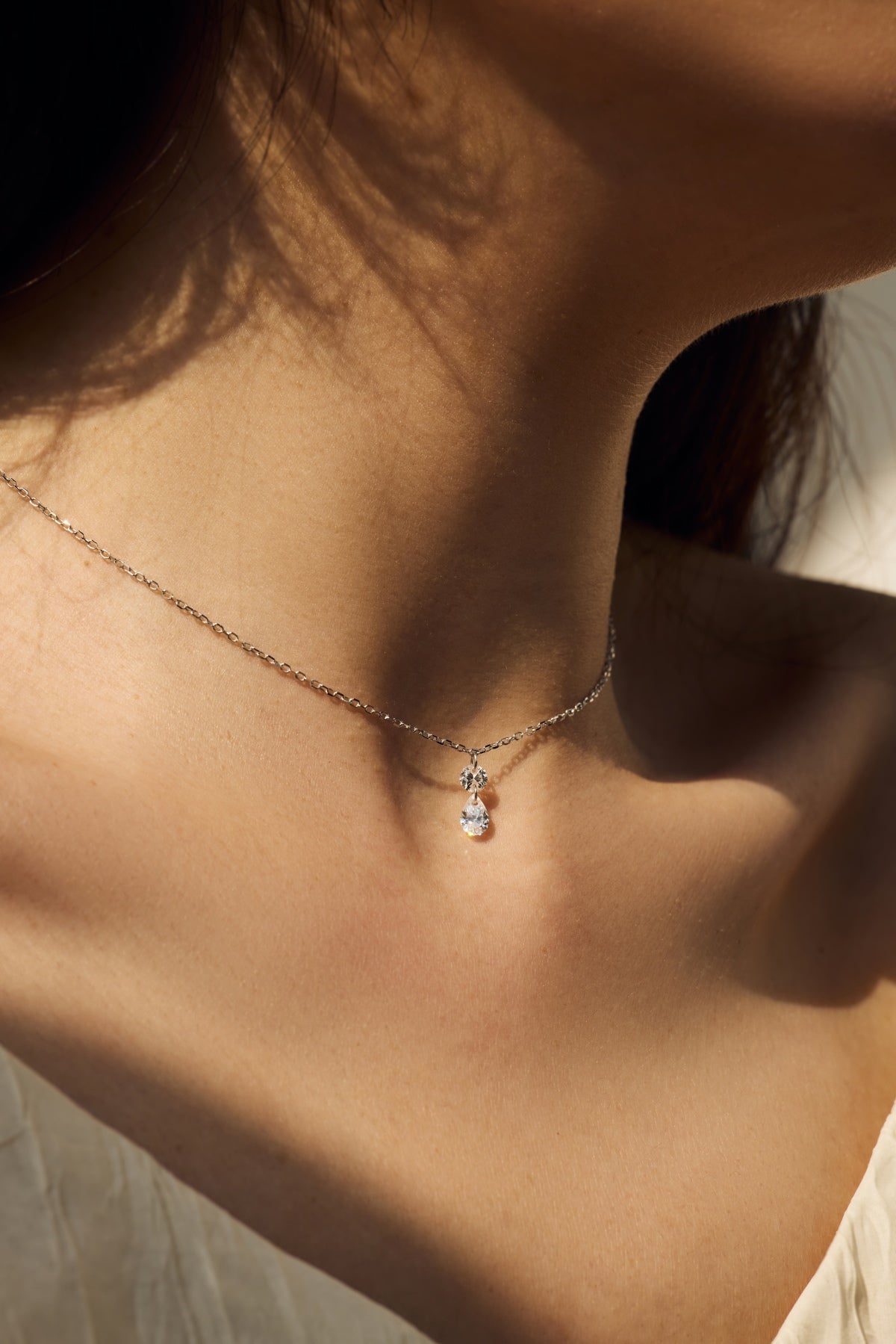 CRYSTAL TEAR ✧ Collana ARGENTO 925