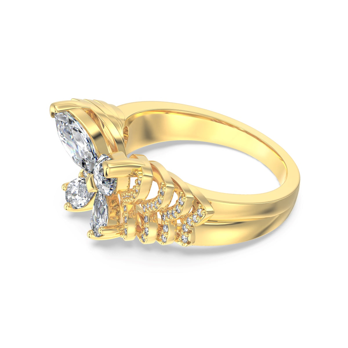 ELYSIANE ✧ Anello ARGENTO 925/Gold 14k - BELLAETEREA