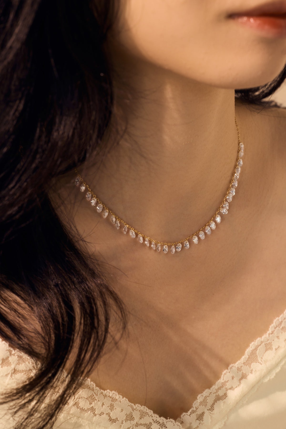 CRYSTAL SILK ✧ Collana ARGENTO 925/Gold - BELLAETEREA