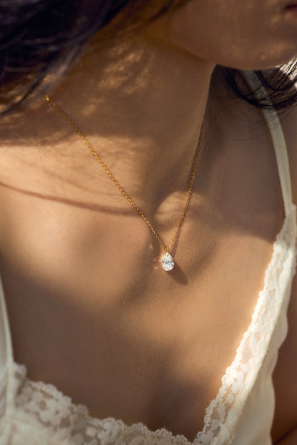 CRYSTAL DEW ✧ Collana ARGENTO 925/Gold 14k