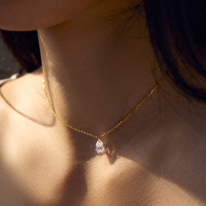 CRYSTAL DEW ✧ Collana ARGENTO 925/Gold 14k