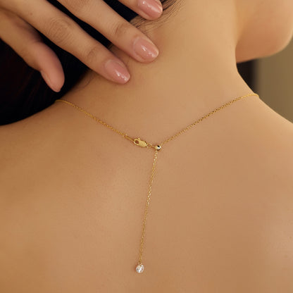 CRYSTAL FALL ✧ Collana ARGENTO 925/Gold 14k