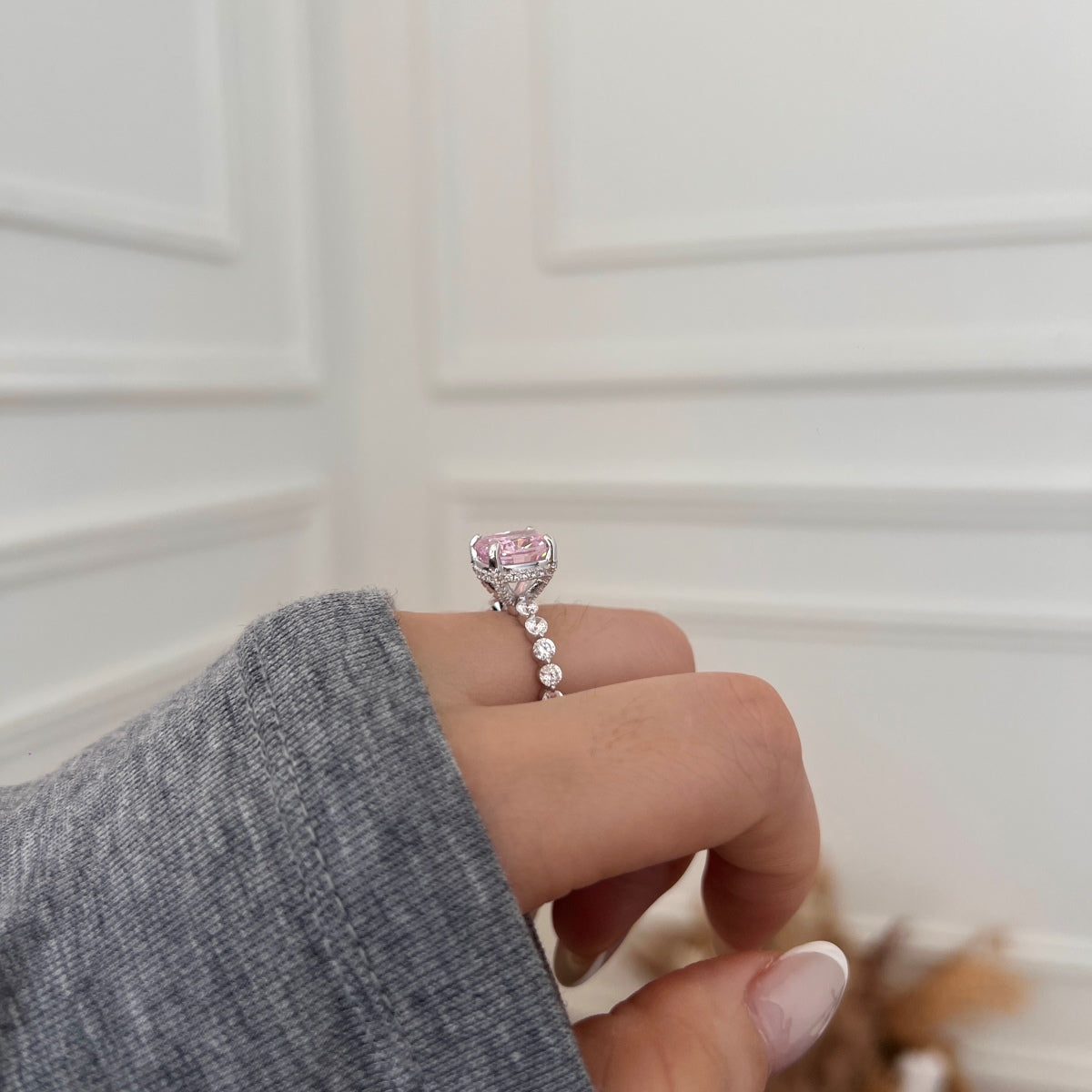 LADY V ✧ Anello ARGENTO 925/Rosa - BELLAETEREA