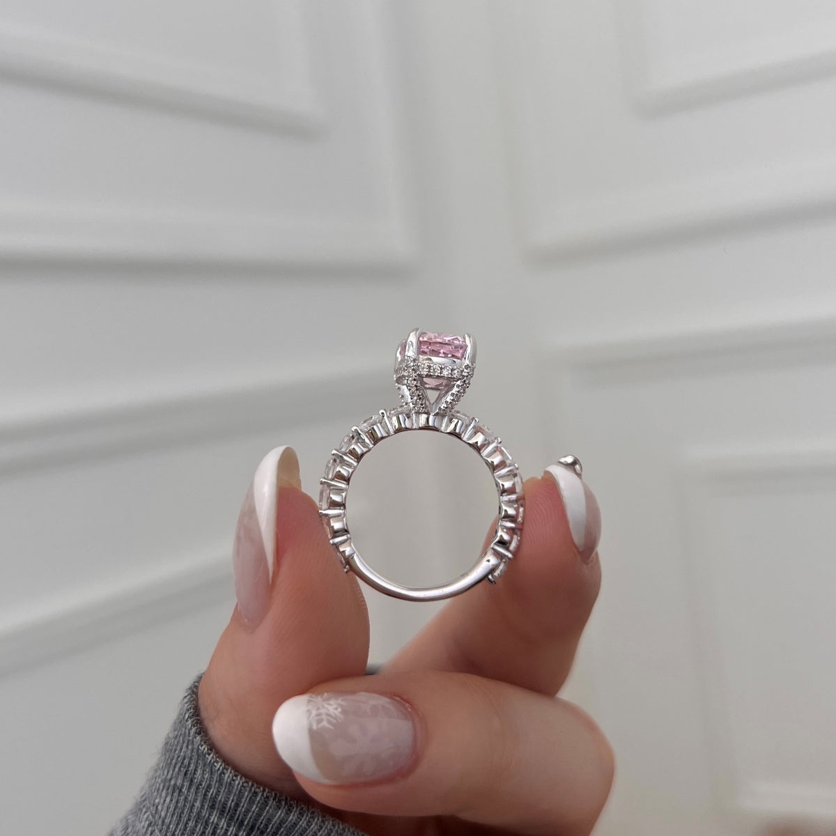 LADY V ✧ Anello ARGENTO 925/Rosa - BELLAETEREA