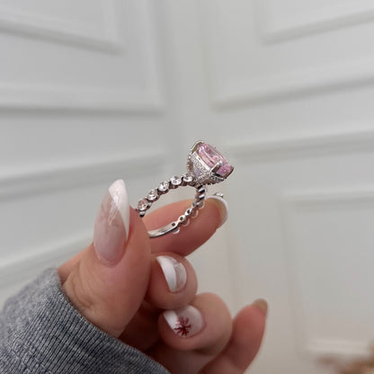 LADY V ✧ Anello ARGENTO 925/Rosa - BELLAETEREA