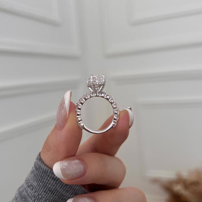 LADY V ✧ Anello ARGENTO 925/Bianco - BELLAETEREA