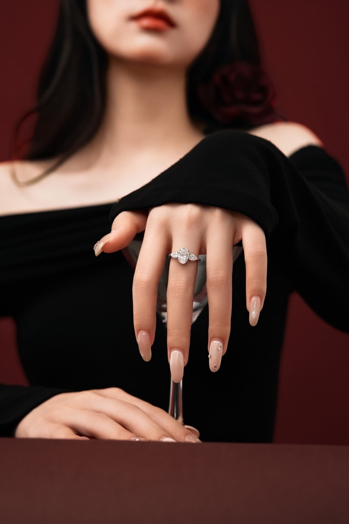 BRIGITTE ✧ Anello ARGENTO 925 MOISSANITE
