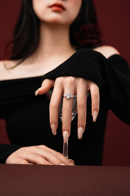BRIGITTE ✧ Anello ARGENTO 925 MOISSANITE