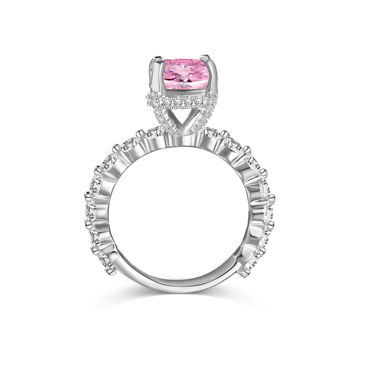 LADY V ✧ Anello ARGENTO 925/Rosa - BELLAETEREA