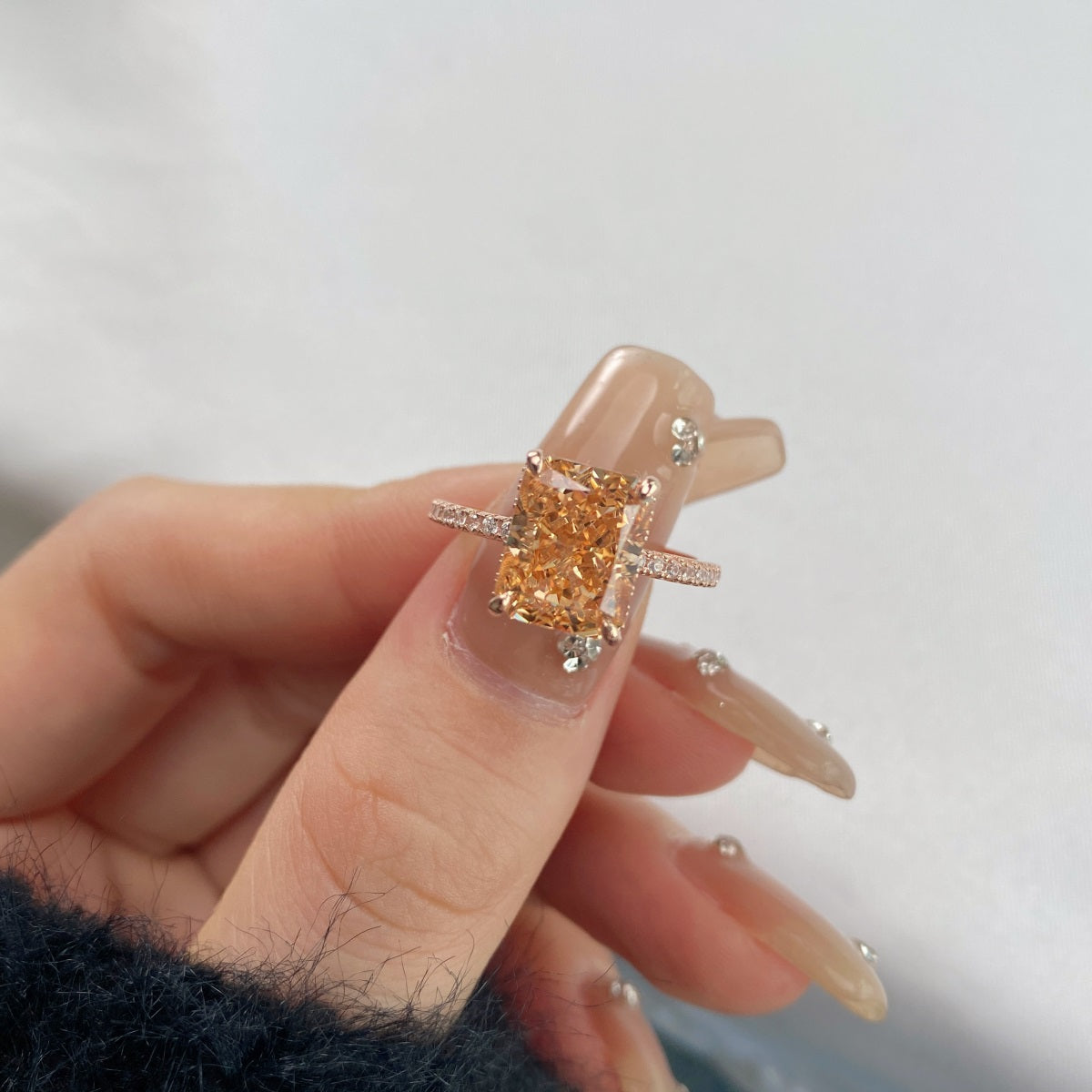 ZAHIRA ✧ Anello ARGENTO 925/Arancio