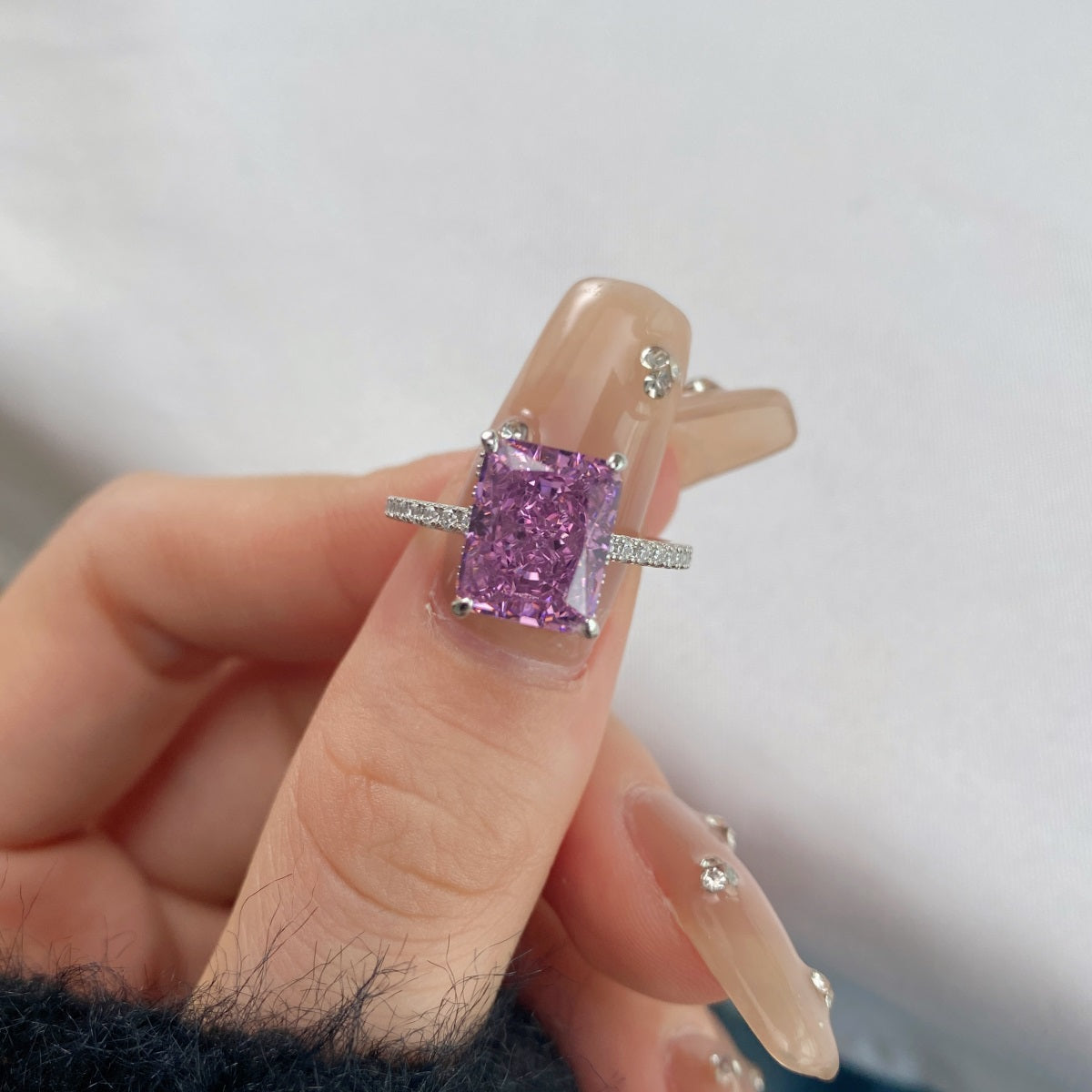 ZAHIRA ✧ Anello ARGENTO 925/Fuxia - BELLAETEREA