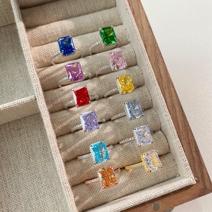 ZAHIRA ✧ Anello ARGENTO 925/Blu