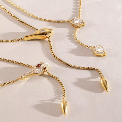 VENOM GOLD ❥ Collana Y