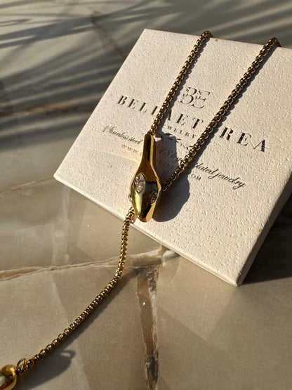 VENOM GOLD ❥ Collana Y