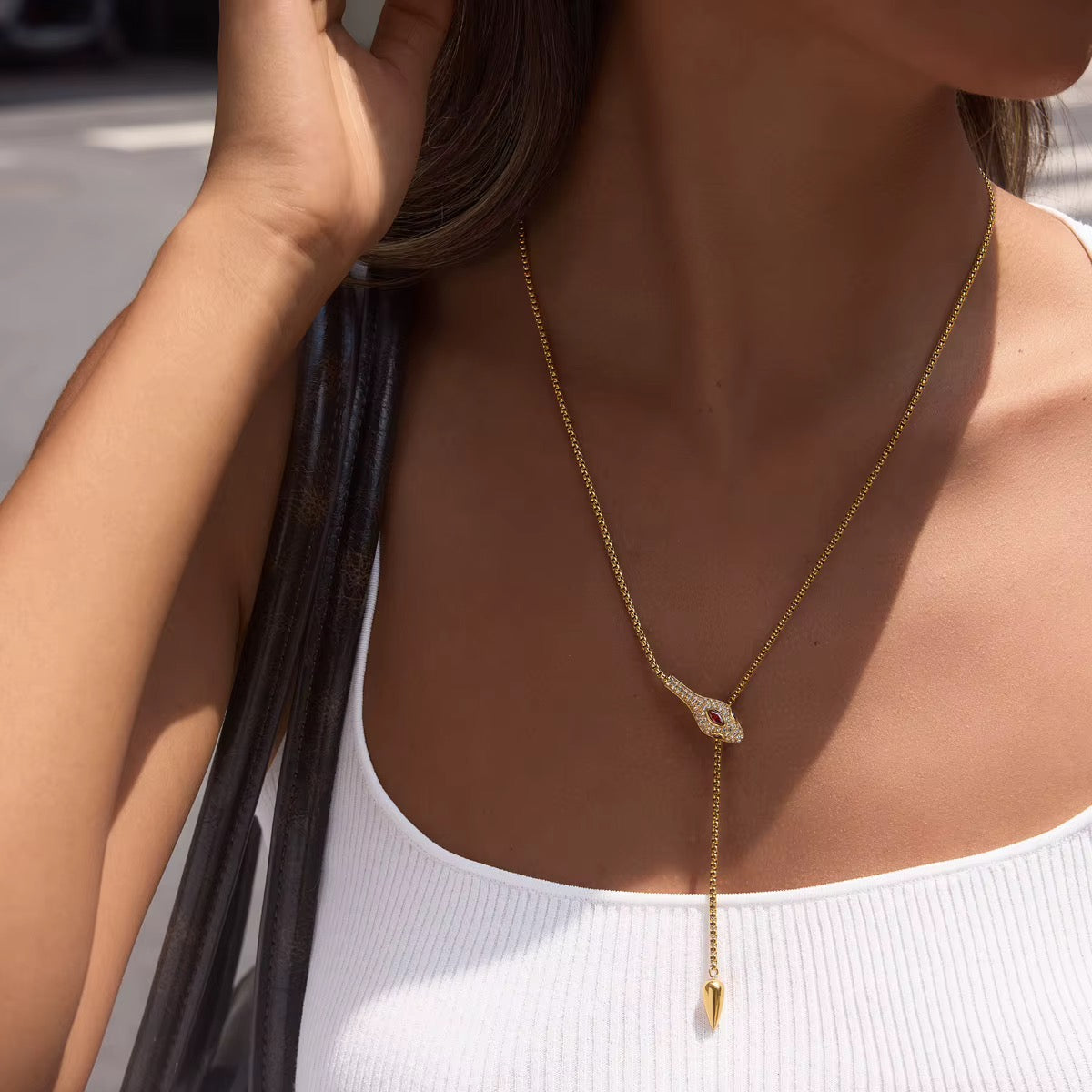VENOM RUBY ❥ Collana Y