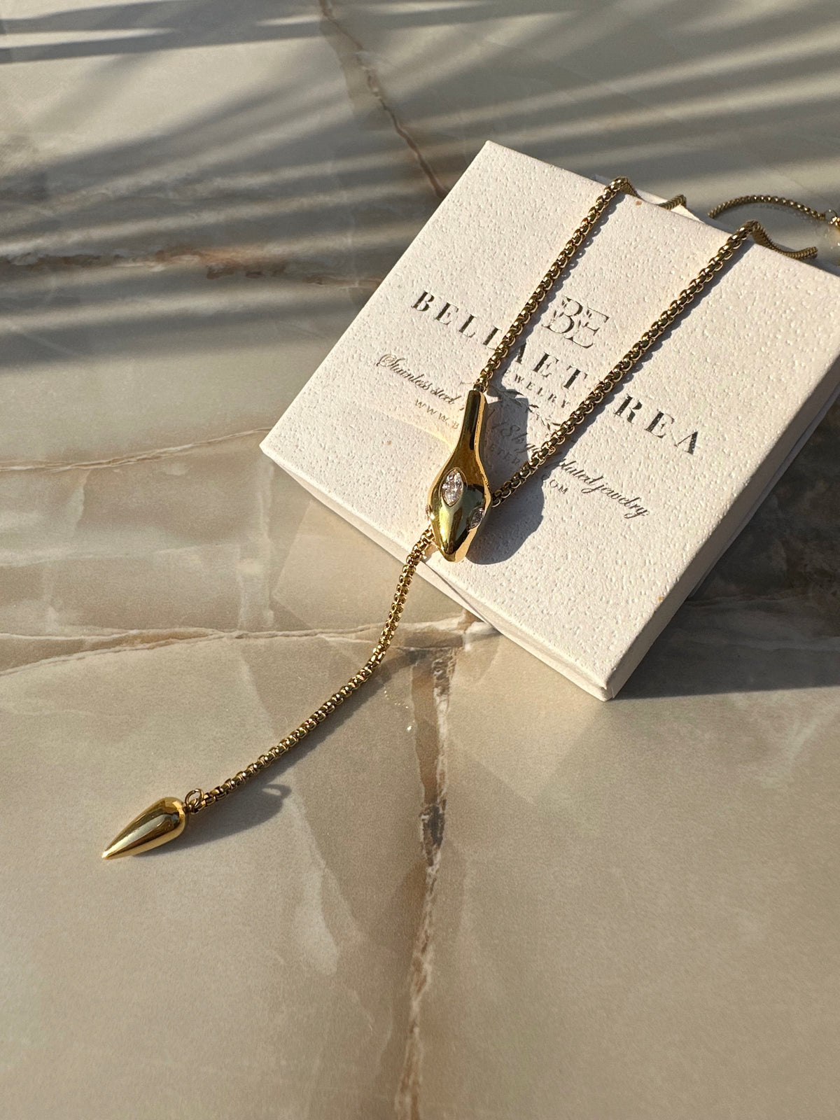 VENOM GOLD ❥ Collana Y