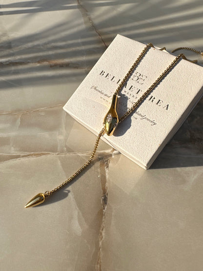 VENOM GOLD ❥ Collana Y