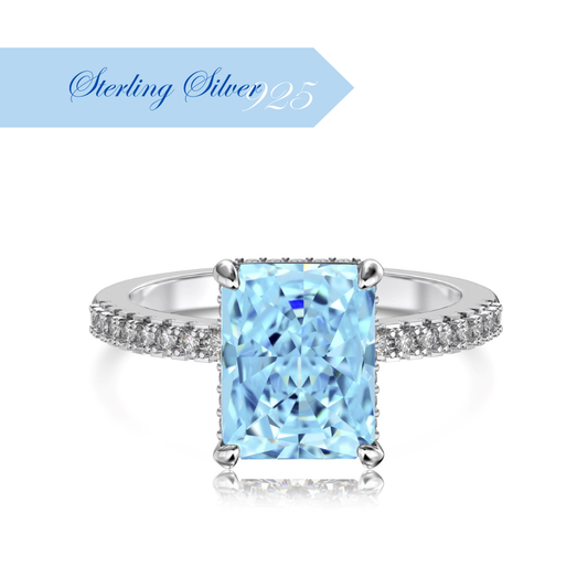 ZAHIRA ✧ Anello ARGENTO 925/Azzurro