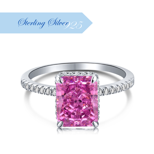 ZAHIRA ✧ Anello ARGENTO 925/Fuxia