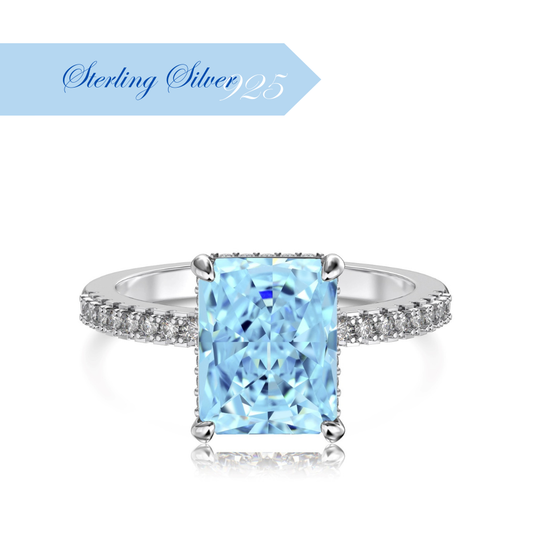 ZAHIRA ✧ Anello ARGENTO 925/Azzurro